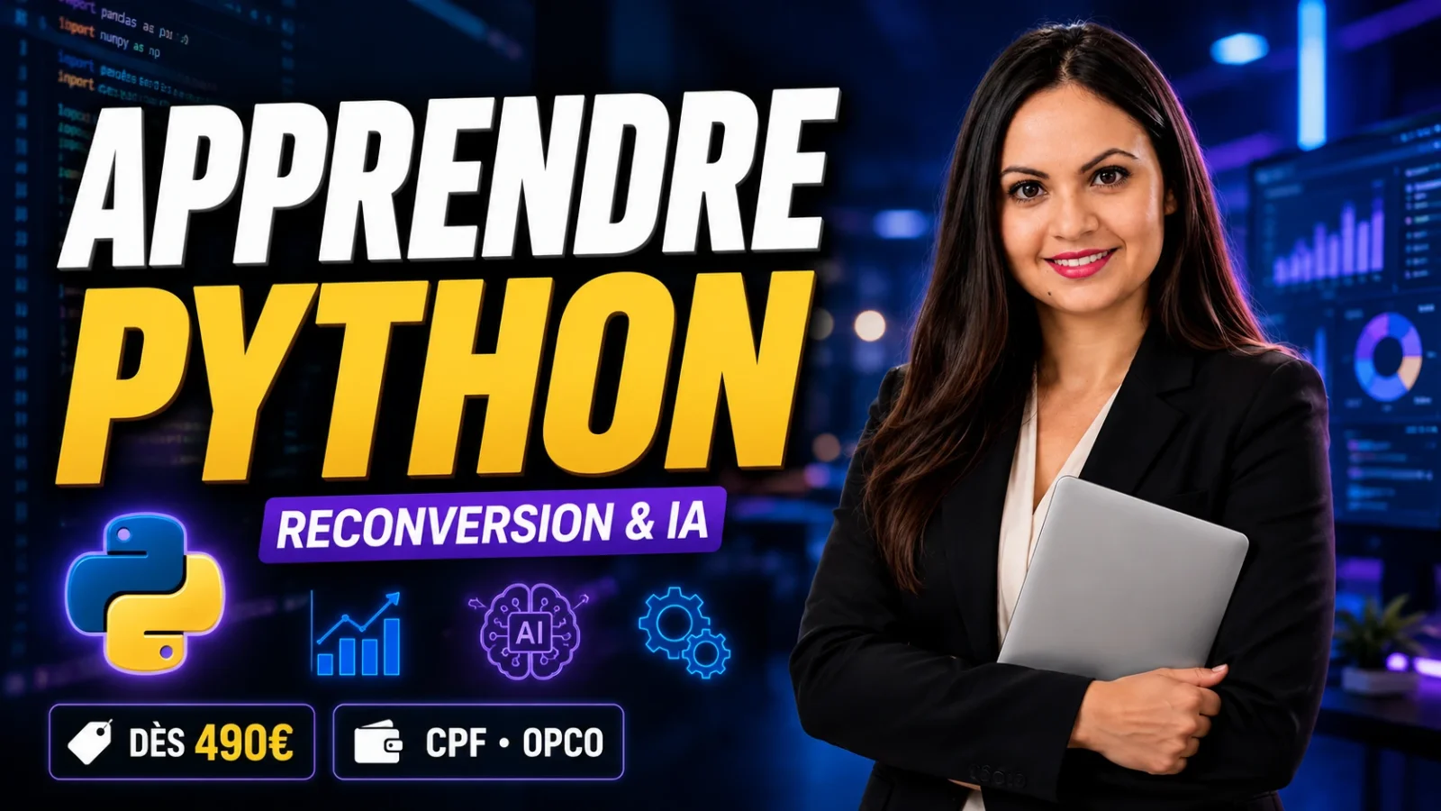 Formation Python : par où commencer sa reconversion en 2026