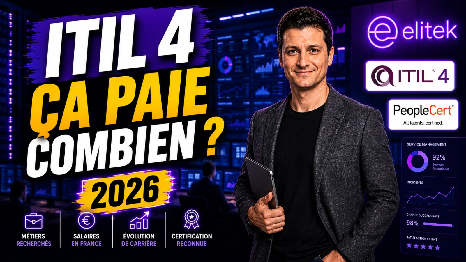 Métiers et salaires ITIL 4 en France, panorama 2026