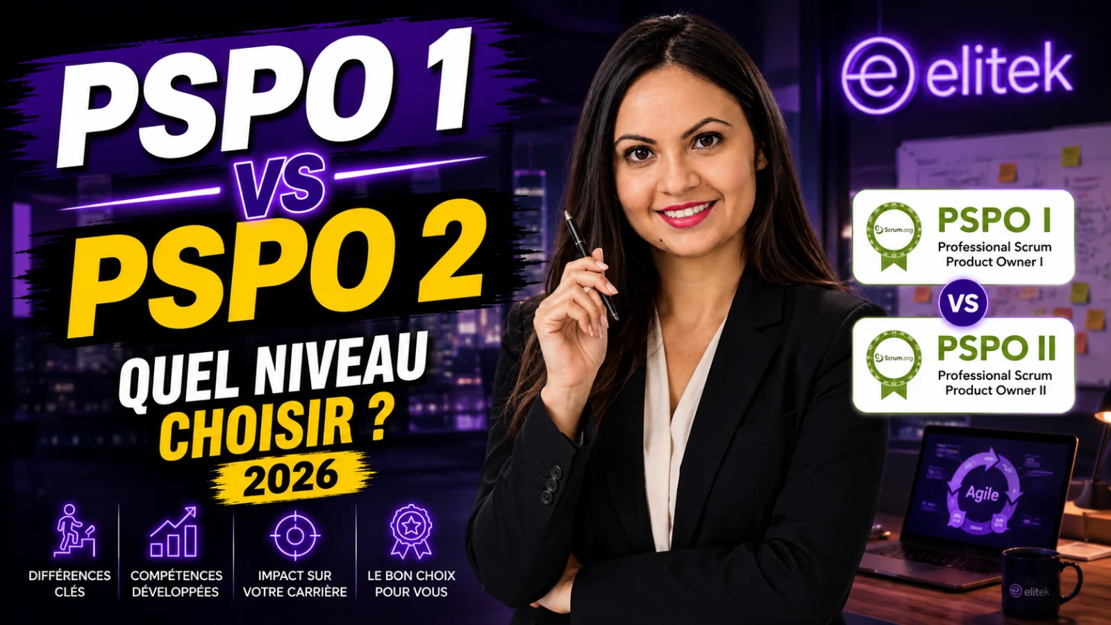 PSPO 1 vs PSPO 2 en 2026 : quel niveau Product Owner choisir