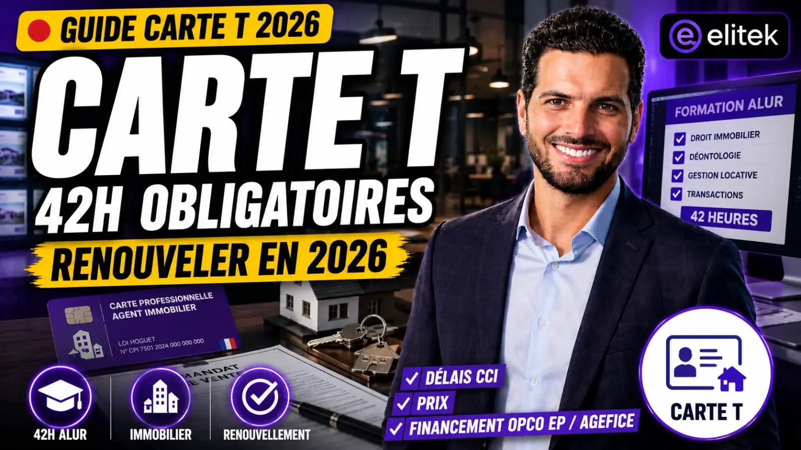 Renouvellement carte T : la formation ALUR 42h mode d'emploi