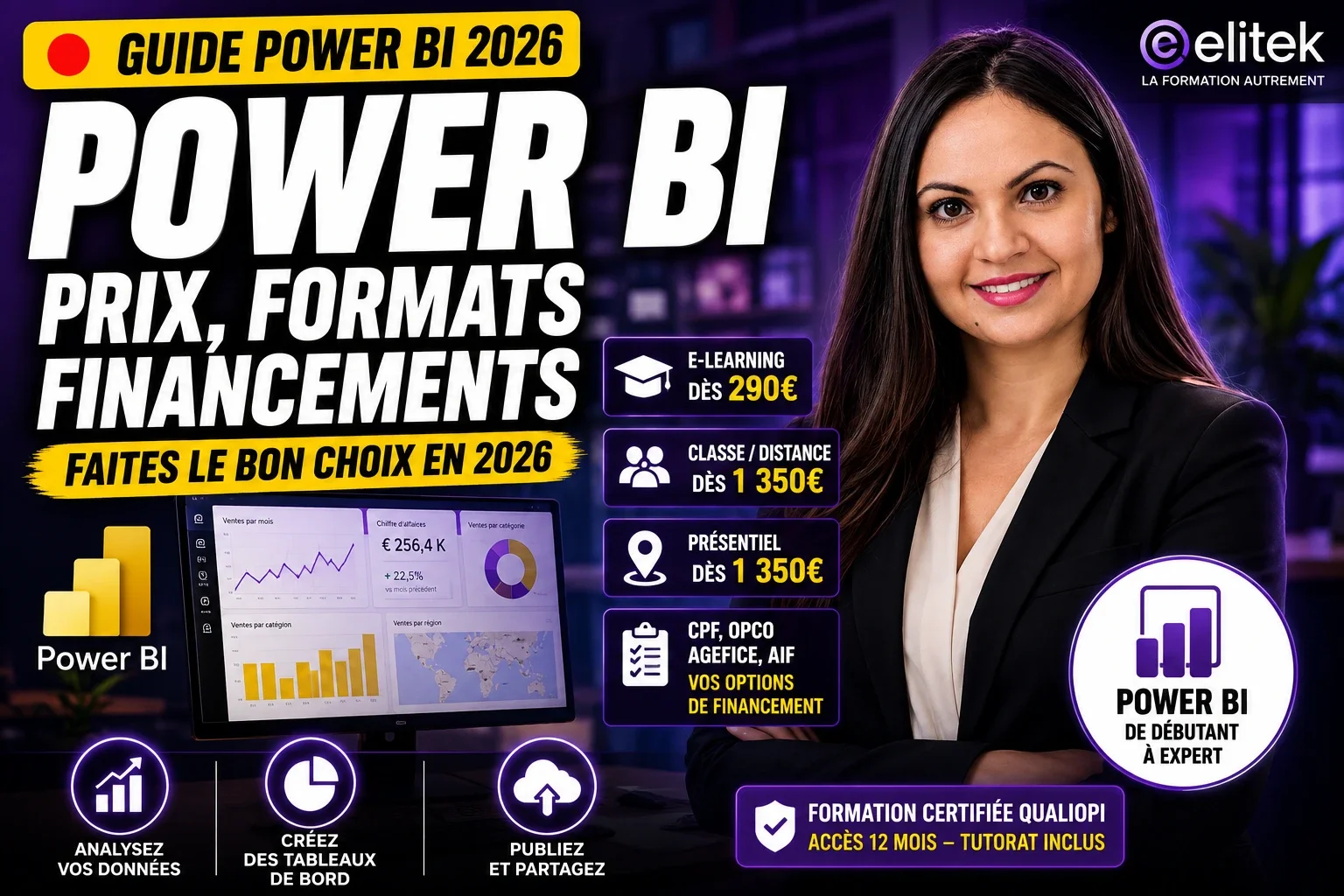 Se former à Power BI en 2026 : formats, prix, parcours type