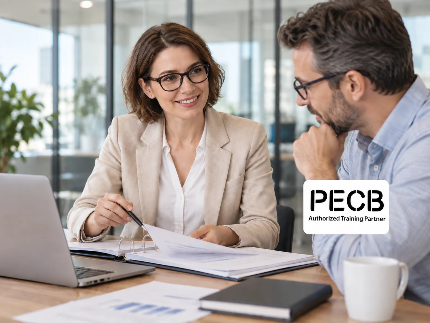 Audit d’un système de management de la sécurité de l’information, avec le logo PECB.