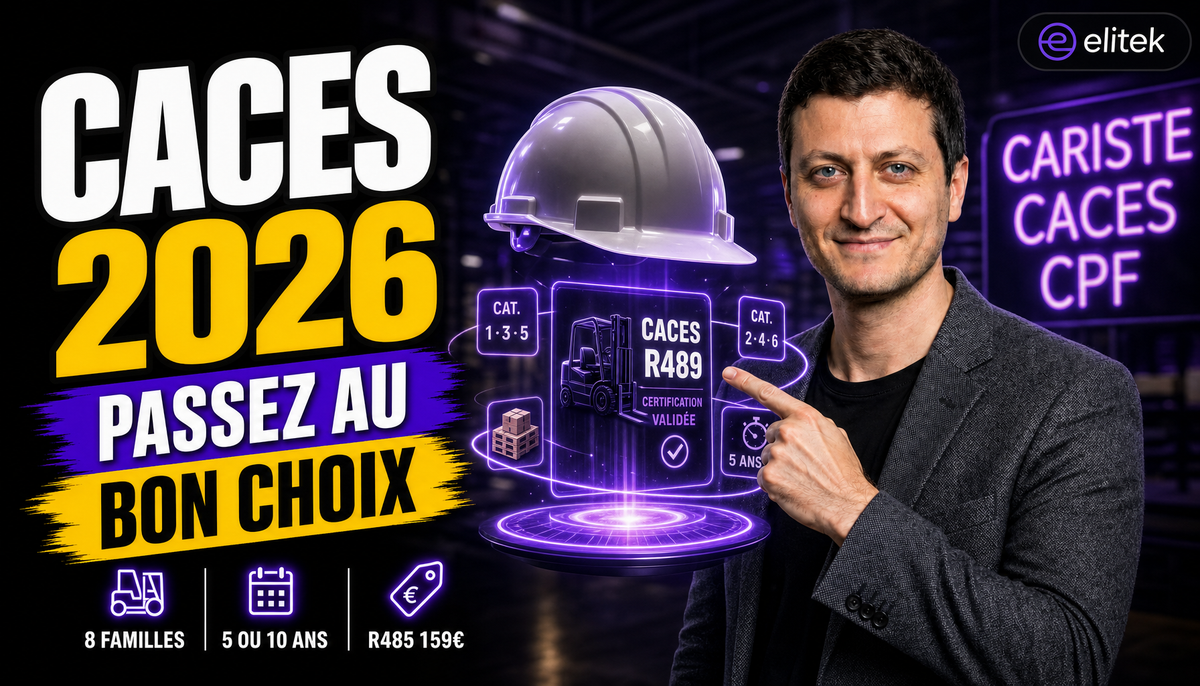 CACES 2026 : catégories, prix, durée et validité