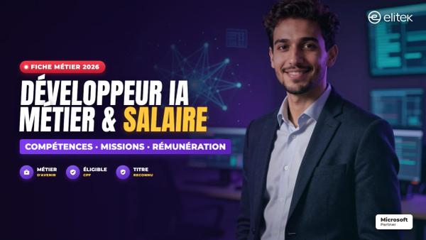 Devenir développeur IA en 2026 : métier, compétences, salaire
