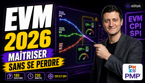 Earned Value EVM : maîtriser la valeur acquise au PMP