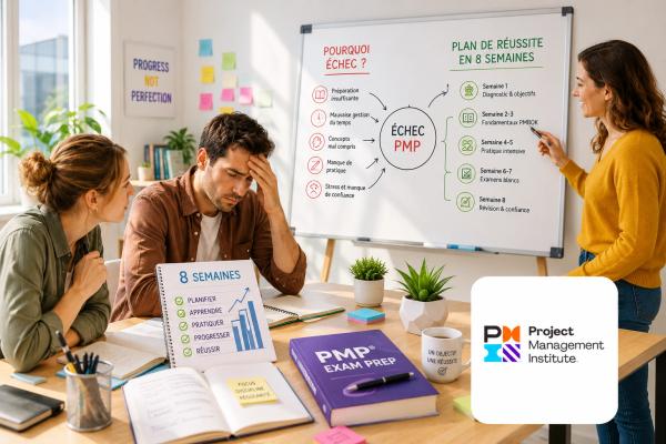 Échec PMP en 2026 : causes réelles et plan de réussite en 8 semaines