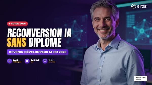 Reconversion développeur IA sans diplôme : le guide 2026